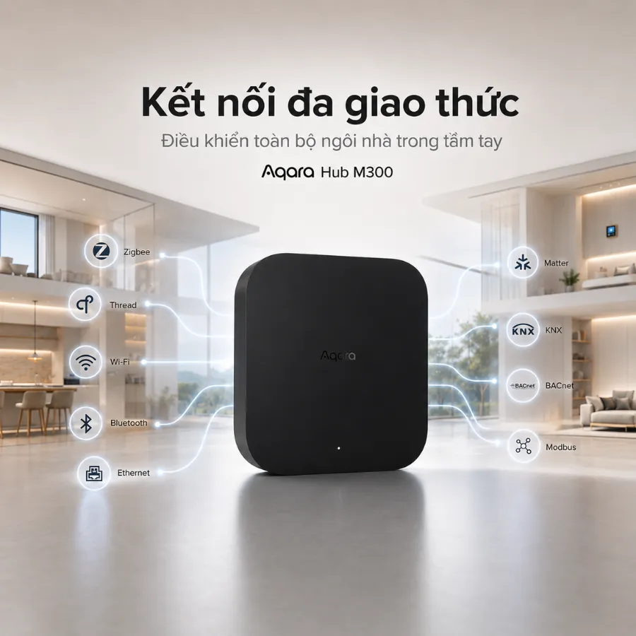 Bộ điều khiển trung tâm Aqara M300 - AKIA Smart Home