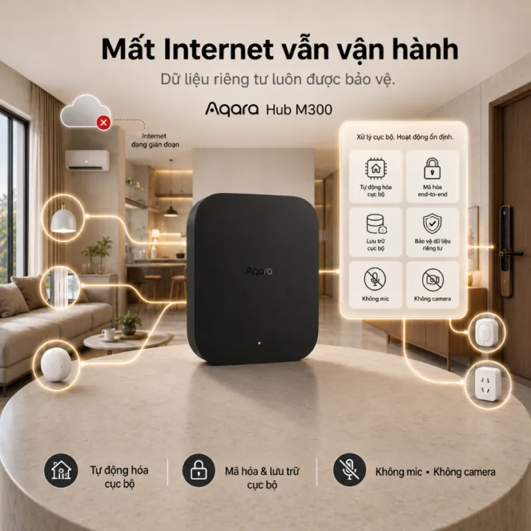 Bộ điều khiển trung tâm Aqara M300 - AKIA Smart Home