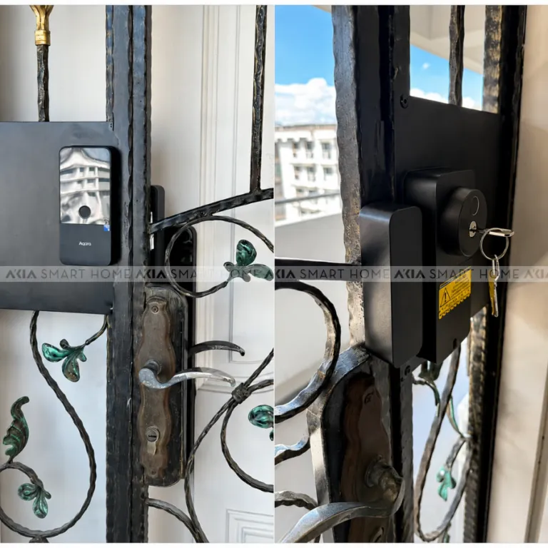 Khóa cửa thông minh Aqara U500 Phù Hợp Nhiều Loại Cửa – Gate Lock U500 (cửa cổng) - AKIA Smart Home