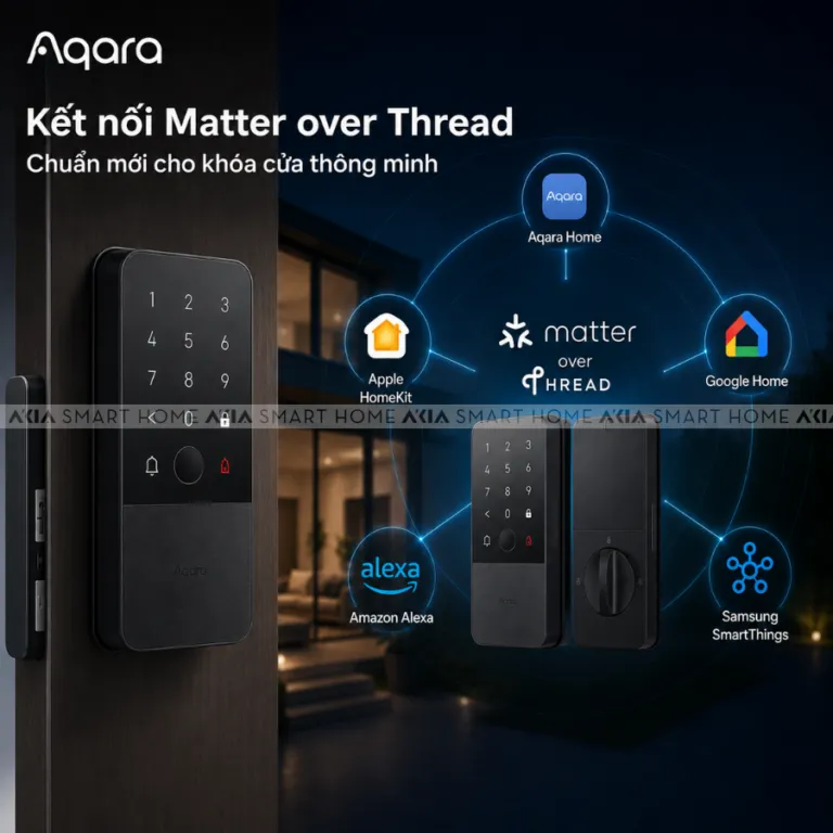 Khóa cửa thông minh Aqara U500 Phù Hợp Nhiều Loại Cửa – Gate Lock U500 (cửa cổng) - AKIA Smart Home