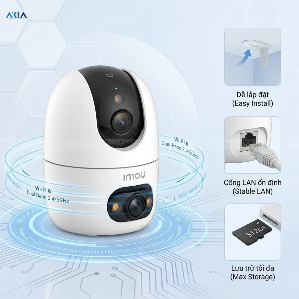 Camera 2 Mắt Kép Nghe Gọi Imou Ranger 2 Dual 13 Camera 2 Mắt Kép Nghe Gọi Imou Ranger 2 Dual - Akia Smart Home