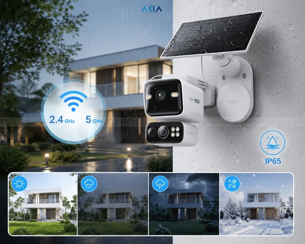 Camera An Ninh Ngoài Trời Ống Kính Kép Tapo C645D Kit 13 Camera An Ninh Ngoài Trời Ống Kính Kép Tapo C645D Kit - Akia Smart Home