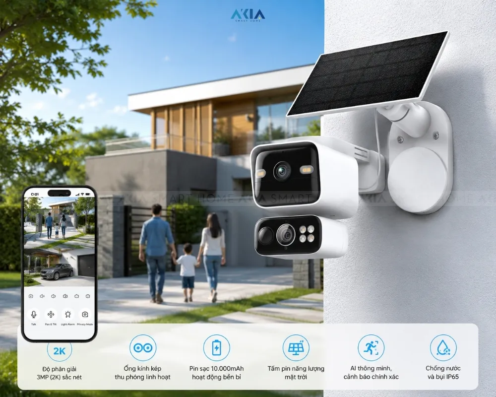 Camera An Ninh Ngoài Trời Ống Kính Kép Tapo C645D Kit 8 Camera An Ninh Ngoài Trời Ống Kính Kép Tapo C645D Kit - Akia Smart Home