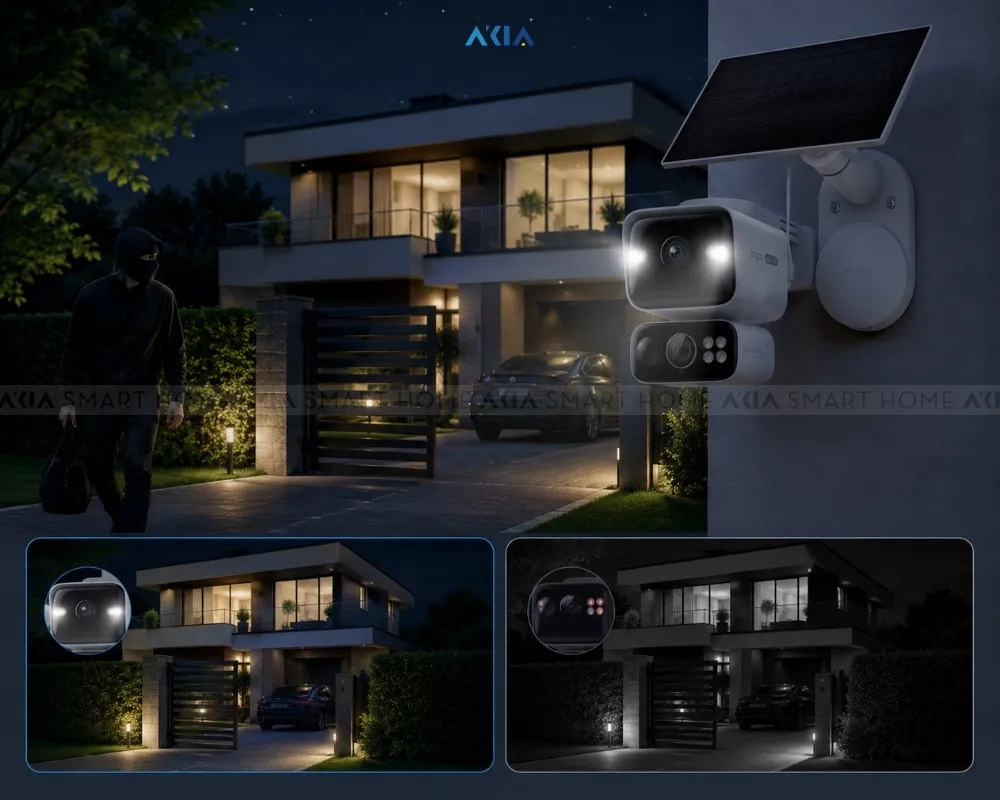 Camera An Ninh Ngoài Trời Ống Kính Kép Tapo C645D Kit 12 Camera An Ninh Ngoài Trời Ống Kính Kép Tapo C645D Kit - Akia Smart Home