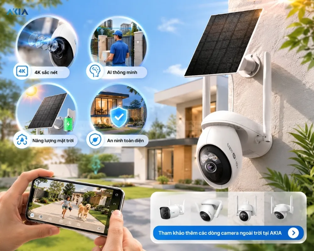 Camera Ngoài Trời Kèm Pin Tapo C665G Kit 12 Camera Ngoài Trời Kèm Pin Tapo C665G Kit - Akia Smart Home