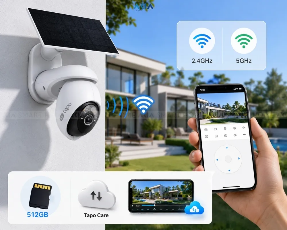Camera Ngoài Trời Tapo C660 Kit - Kèm Pin Năng Lượng Mặt Trời 17 Camera Ngoài Trời Tapo C660 Kit – Camera An Ninh 4K Xoay Quét, Pin &Amp; Năng Lượng Mặt Trời - Akia Smart Home