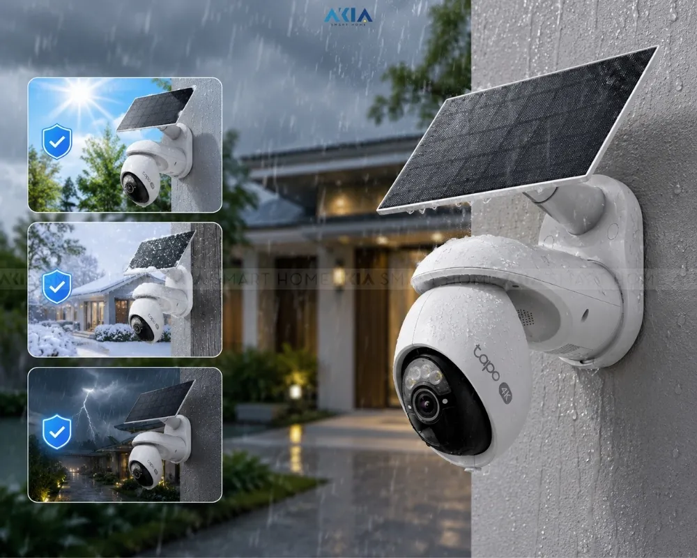 Camera Ngoài Trời Tapo C660 Kit - Kèm Pin Năng Lượng Mặt Trời 18 Camera Ngoài Trời Tapo C660 Kit – Camera An Ninh 4K Xoay Quét, Pin &Amp; Năng Lượng Mặt Trời - Akia Smart Home