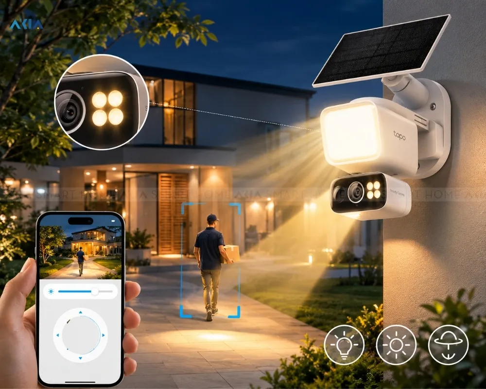Camera Ngoài Trời Xoay 360 Tapo C615F Kit 11 Camera Ngoài Trời Xoay 360 Tapo C615F Kit - Akia Smart Home