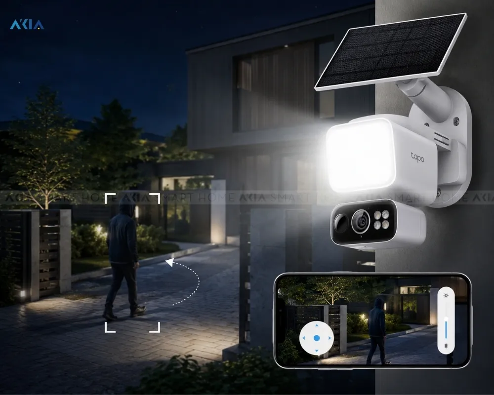 Camera Ngoài Trời Xoay 360 Tapo C615F Kit 12 Camera Ngoài Trời Xoay 360 Tapo C615F Kit - Akia Smart Home
