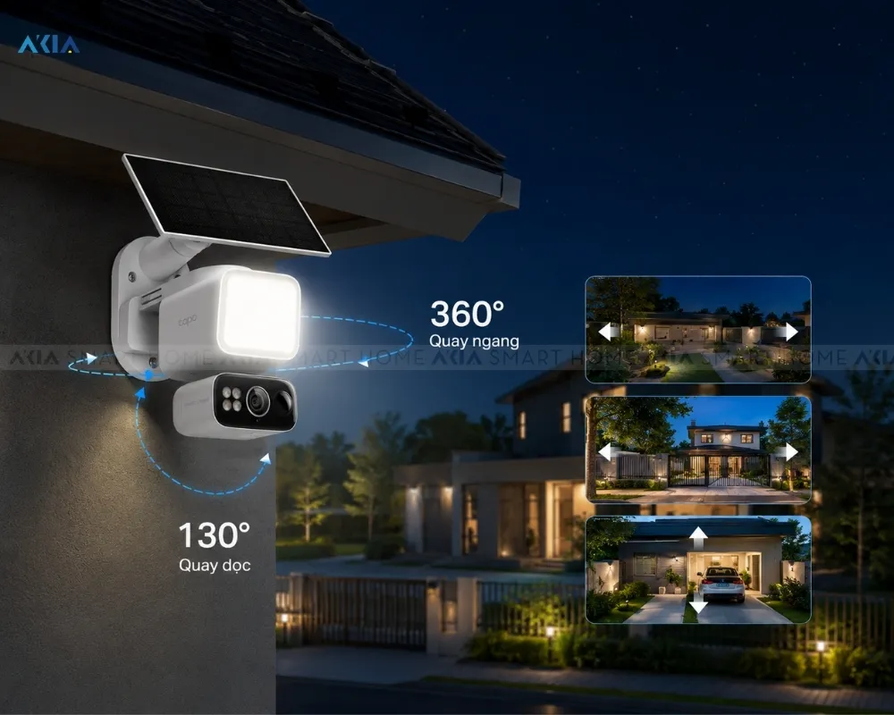 Camera Ngoài Trời Xoay 360 Tapo C615F Kit 14 Camera Ngoài Trời Xoay 360 Tapo C615F Kit - Akia Smart Home