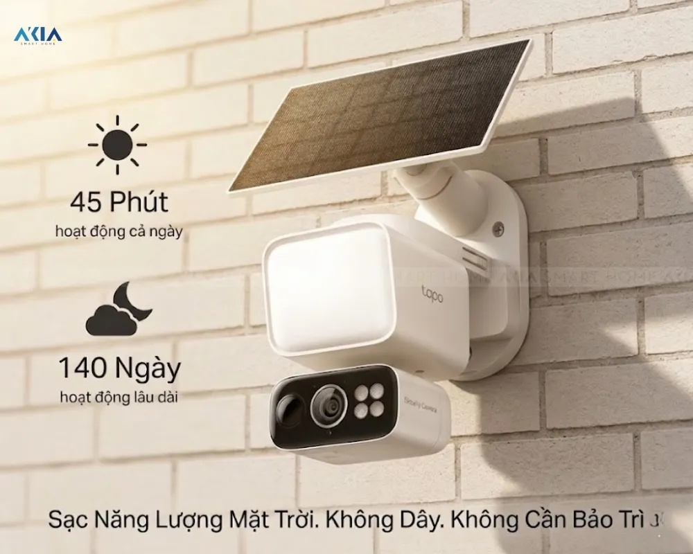 Camera Ngoài Trời Xoay 360 Tapo C615F Kit 13 Camera Ngoài Trời Xoay 360 Tapo C615F Kit - Akia Smart Home