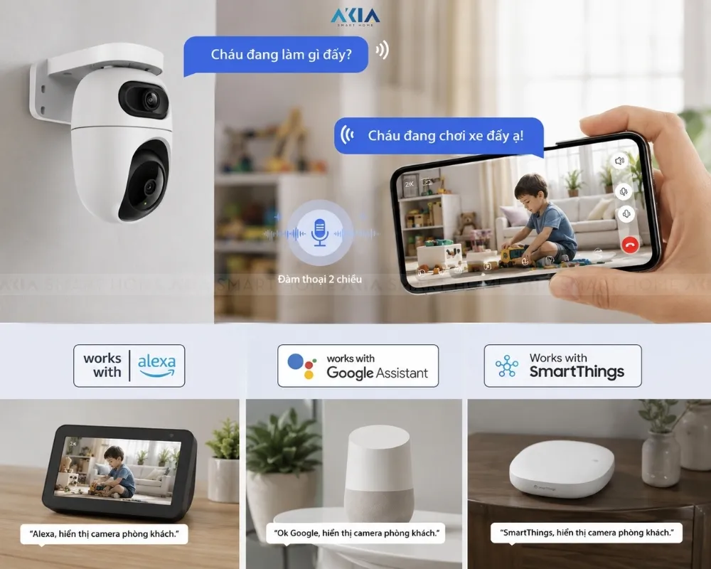 Camera An Ninh Xoay 360 Ống Kính Kép Tapo C245D 10 Camera Quay Quét Ống Kính Kép Tapo C245D - Akia Smart Home