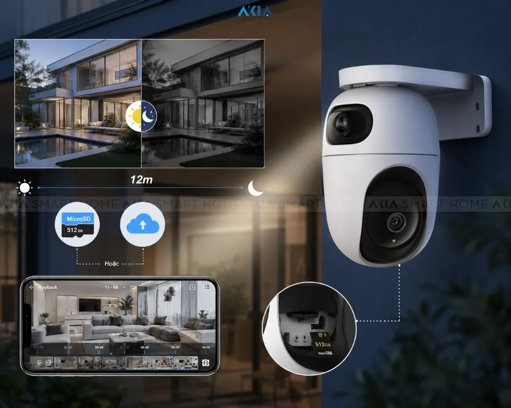Camera An Ninh Xoay 360 Ống Kính Kép Tapo C245D 9 Camera Quay Quét Ống Kính Kép Tapo C245D - Akia Smart Home