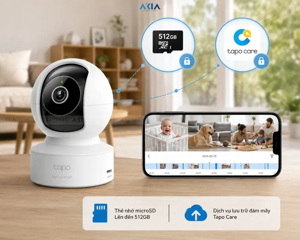 Camera Wifi Trong Nhà Ai Tapo C232 14 Camera Trong Nhà Wifi Ai Tapo C232 - Akia Smart Home