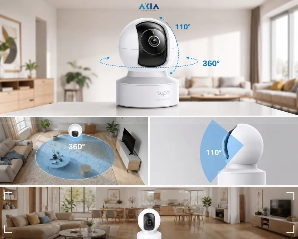 Camera Wifi Trong Nhà Ai Tapo C232 10 Camera Trong Nhà Wifi Ai Tapo C232 - Akia Smart Home