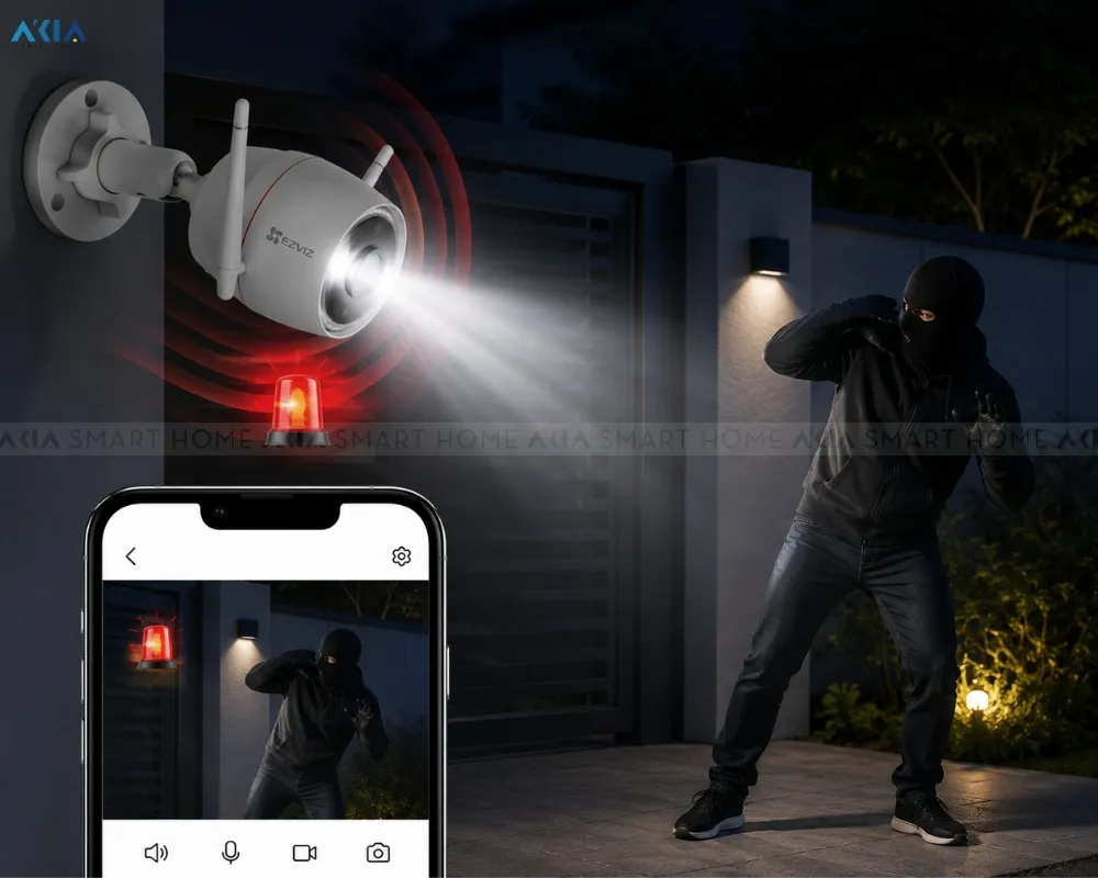 Camera Wifi Ngoài Trời Ezviz H3C 3Mp 16 Camera Wifi Ngoài Trời 3Mp Ezviz H3C - Akia Smart Home