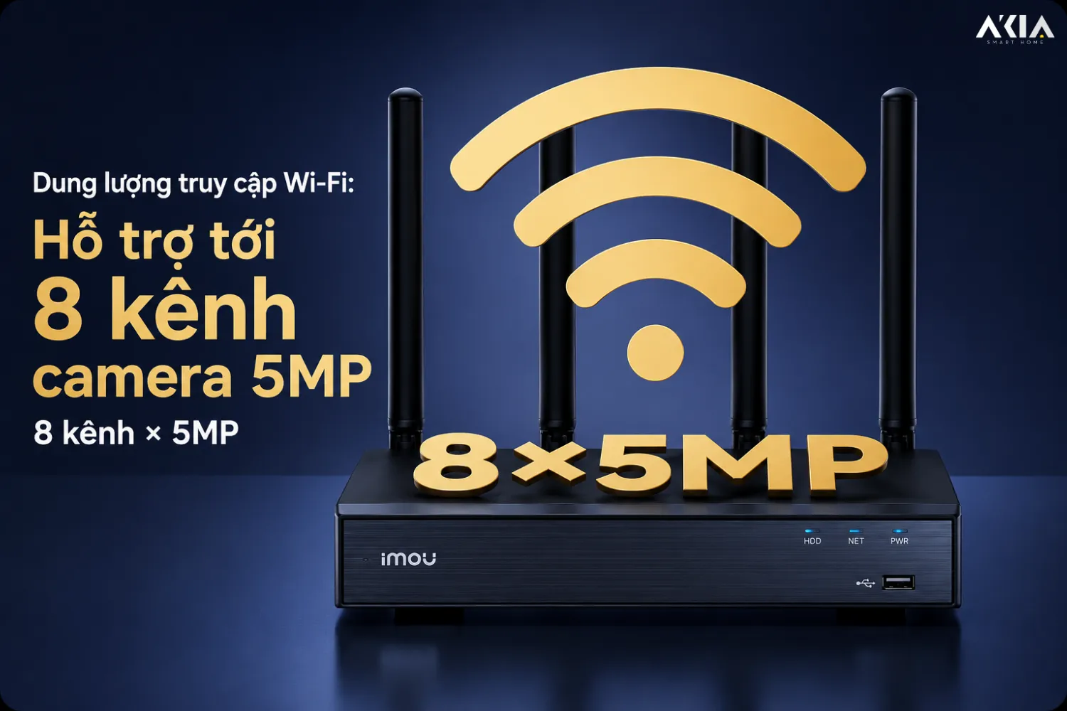 Đầu Ghi Wifi 10 Kênh Imou Nvr-N110W-8A0E 16 Đầu Ghi Wifi 10 Kênh Imou Nvr-N110W-8A0E - Akia Smart Home