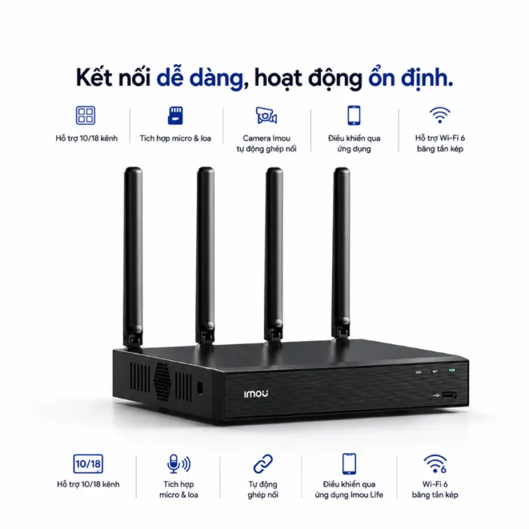 Đầu ghi Wifi 10 kênh IMOU NVR-N110W-8A0E | AKIA