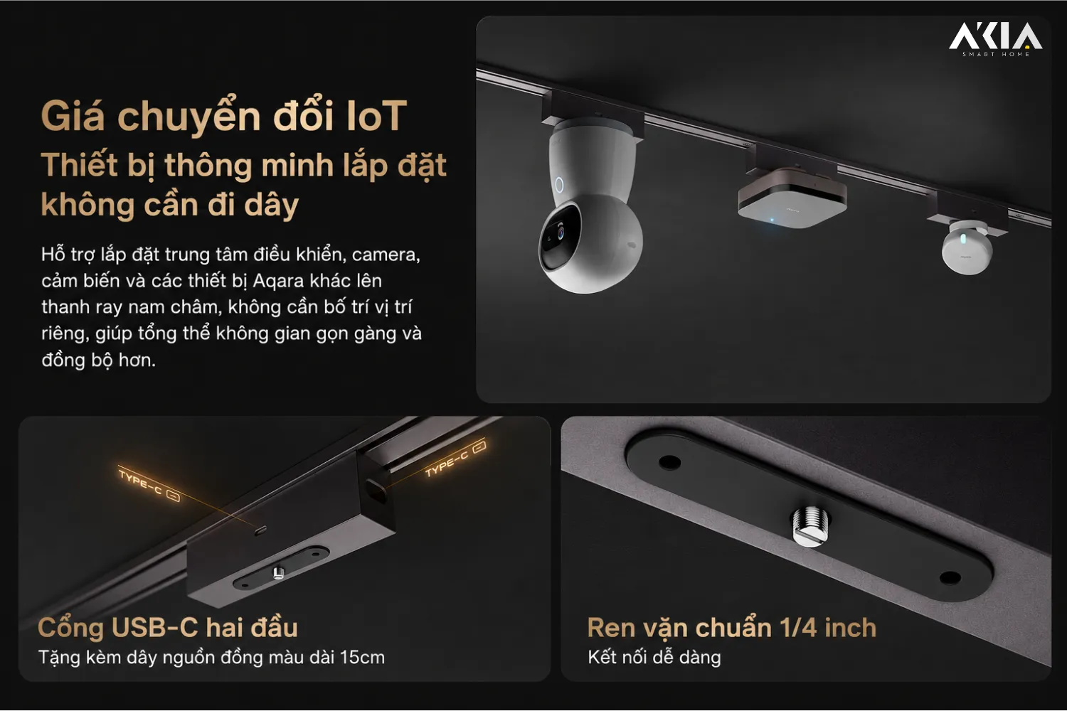 Đèn Led Ray Cao Cấp Aqara V1 Luxury 29 Đèn Led Ray Cao Cấp Aqara V1 Luxury – Ra98 Spotlight 24 Độ - Akia Smart Home