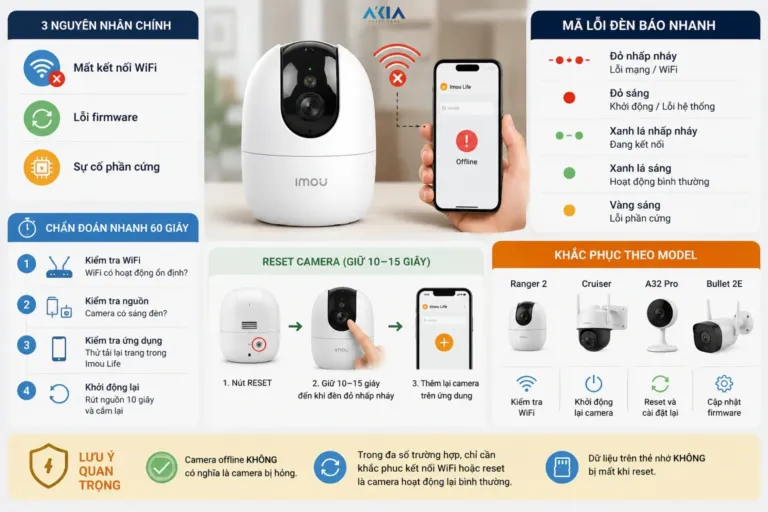 Camera Imou Bị Offline – Cách Khắc Phục Mới Nhất