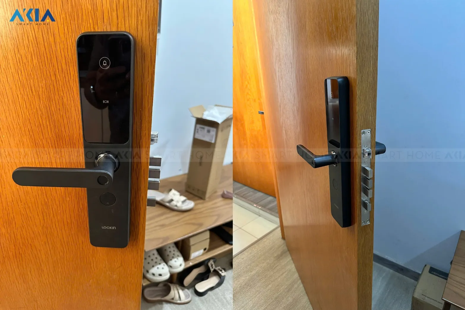 Khóa Cửa Thông Minh Lockin X9 – Mở Khóa Vân Tay Và Mã Pin 14 5 Khóa Cửa Vân Tay Đáng Mua Dưới 5 Triệu Đồng - Akia Smart Home