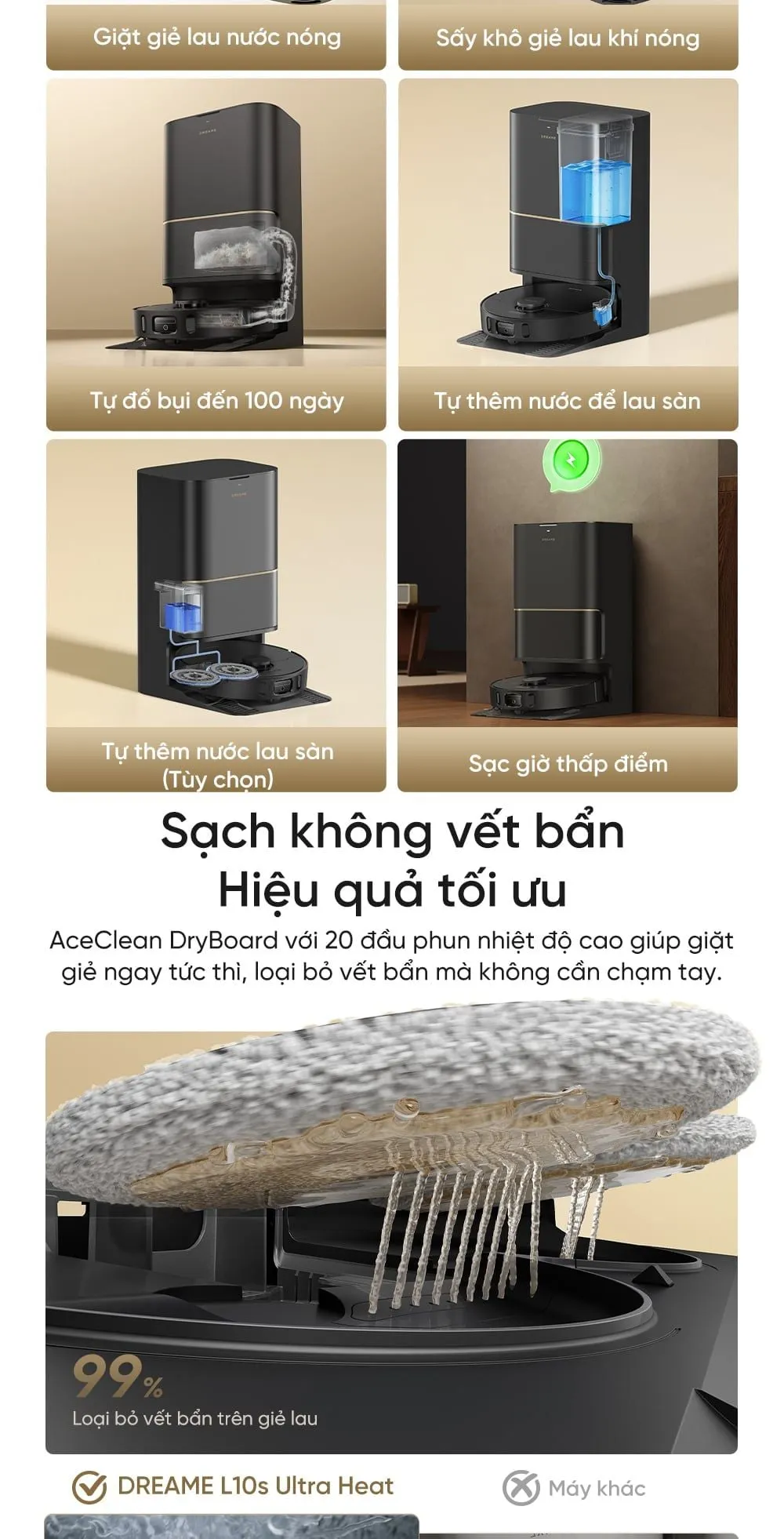 Robot Hút Bụi Lau Sàn Dreame L10S Ultra Heat 15 Robot Hút Bụi Lau Sàn Dreame L10S Ultra Heat
