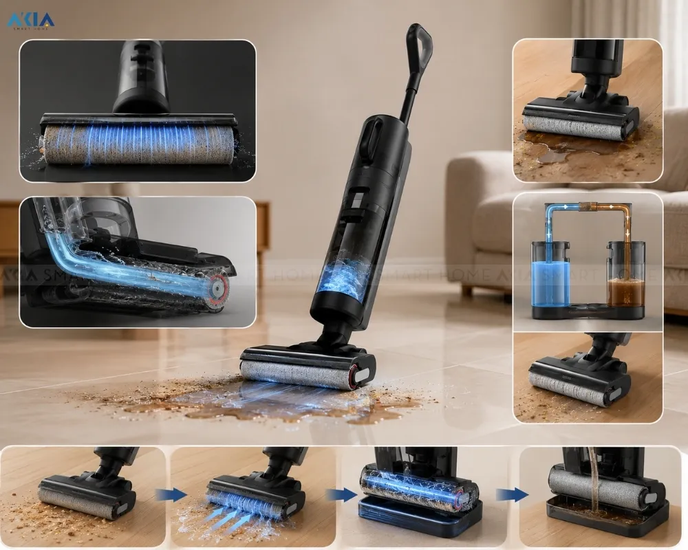 Máy Hút Bụi Lau Nhà Cầm Tay Đa Năng Dreame H12 Dual 13 Máy Hút Bụi Lau Nhà Cầm Tay Đa Năng Dreame H12 Dual - Akia Smart Home