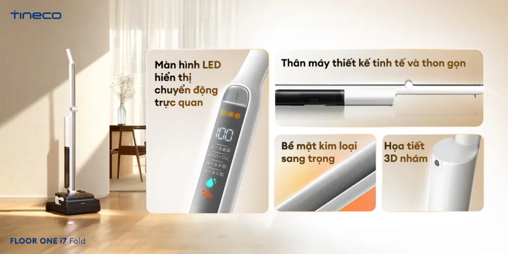 Máy Hút Bụi Lau Sàn Khô Ướt Tineco Floor One I7 Fold 20 Máy Hút Bụi Lau Sàn Khô Ướt Tineco Floor One I7 Fold - Akia Smart Home