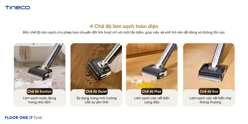 Máy Hút Bụi Lau Sàn Khô Ướt Tineco Floor One I7 Fold 22 Máy Hút Bụi Lau Sàn Khô Ướt Tineco Floor One I7 Fold - Akia Smart Home
