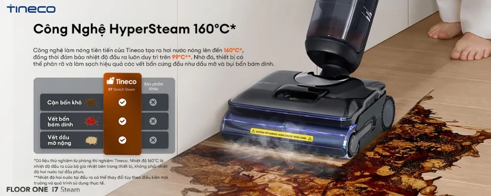 Máy Hút Bụi Lau Sàn Khô Ướt Tineco Floor One I7 Steam 11 Máy Hút Bụi Lau Sàn Khô Ướt Tineco Floor One I7 Steam - Akia Smart Home