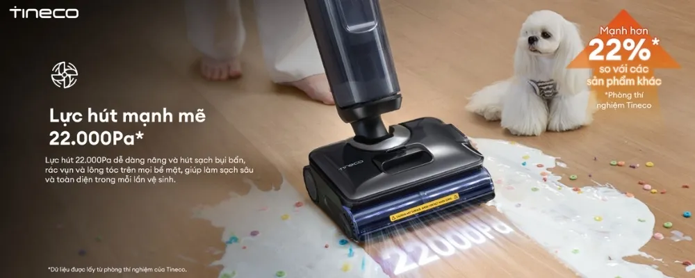 Máy Hút Bụi Lau Sàn Khô Ướt Tineco Floor One I7 Steam 12 Máy Hút Bụi Lau Sàn Khô Ướt Tineco Floor One I7 Steam - Akia Smart Home