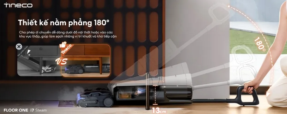 Máy Hút Bụi Lau Sàn Khô Ướt Tineco Floor One I7 Steam 13 Máy Hút Bụi Lau Sàn Khô Ướt Tineco Floor One I7 Steam - Akia Smart Home