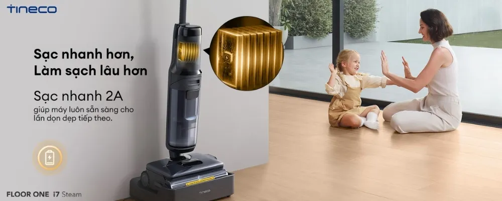 Máy Hút Bụi Lau Sàn Khô Ướt Tineco Floor One I7 Steam 18 Máy Hút Bụi Lau Sàn Khô Ướt Tineco Floor One I7 Steam - Akia Smart Home