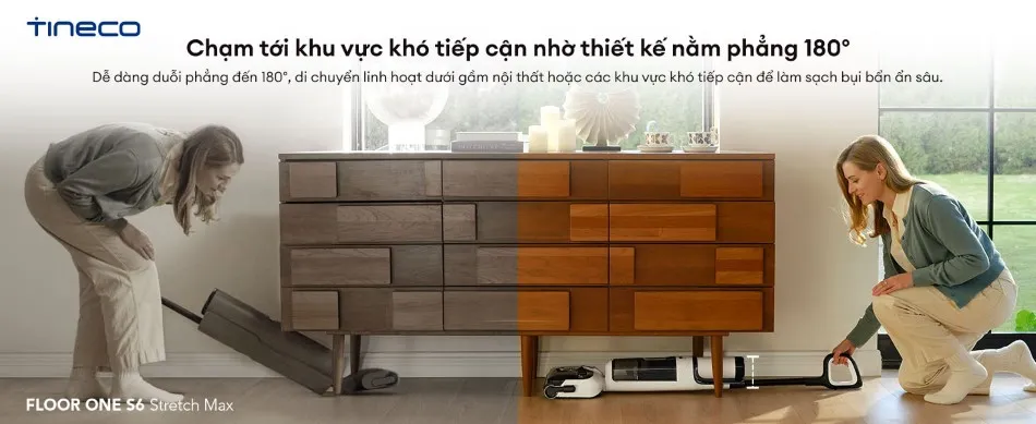 Máy Hút Bụi Lau Sàn Khô Ướt Tineco Floor One S6 Stretch Max 9 Máy Hút Bụi Lau Sàn Khô Ướt Tineco Floor One S6 Stretch Max - Akia Smart Home