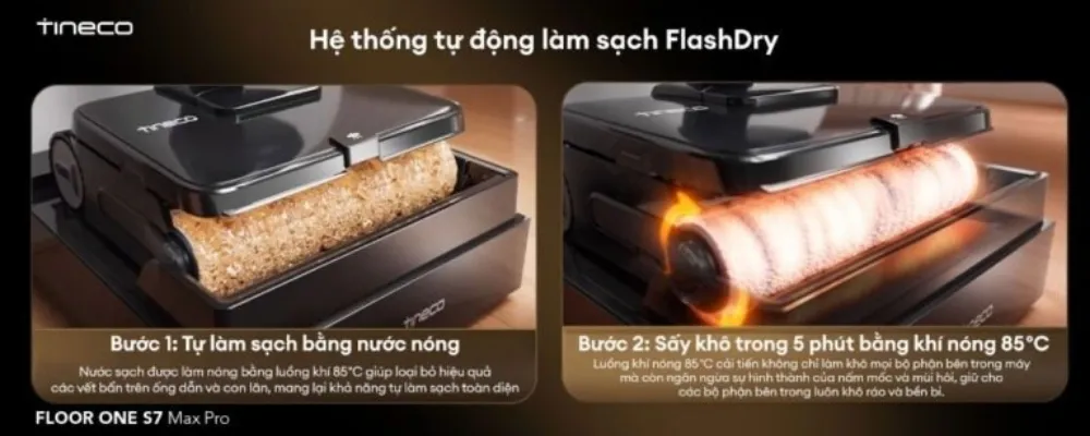 Máy Hút Bụi Lau Sàn Khô Ướt Tineco Floor One S7 Max Pro 13 Máy Hút Bụi Lau Sàn Khô Ướt Tineco Floor One S7 Max Pro - Akia Smart Home