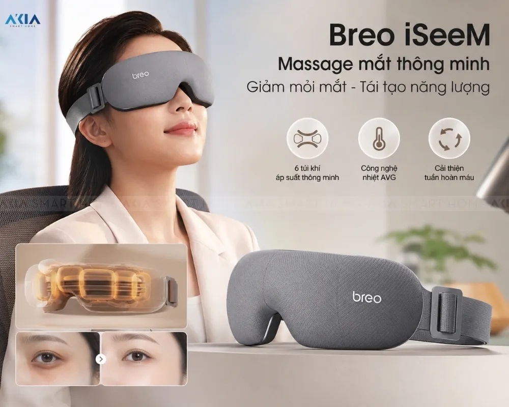 Máy Massage Mắt Breo Iseem 5 Máy Massage Mắt Breo Iseem - Akia Smart Home