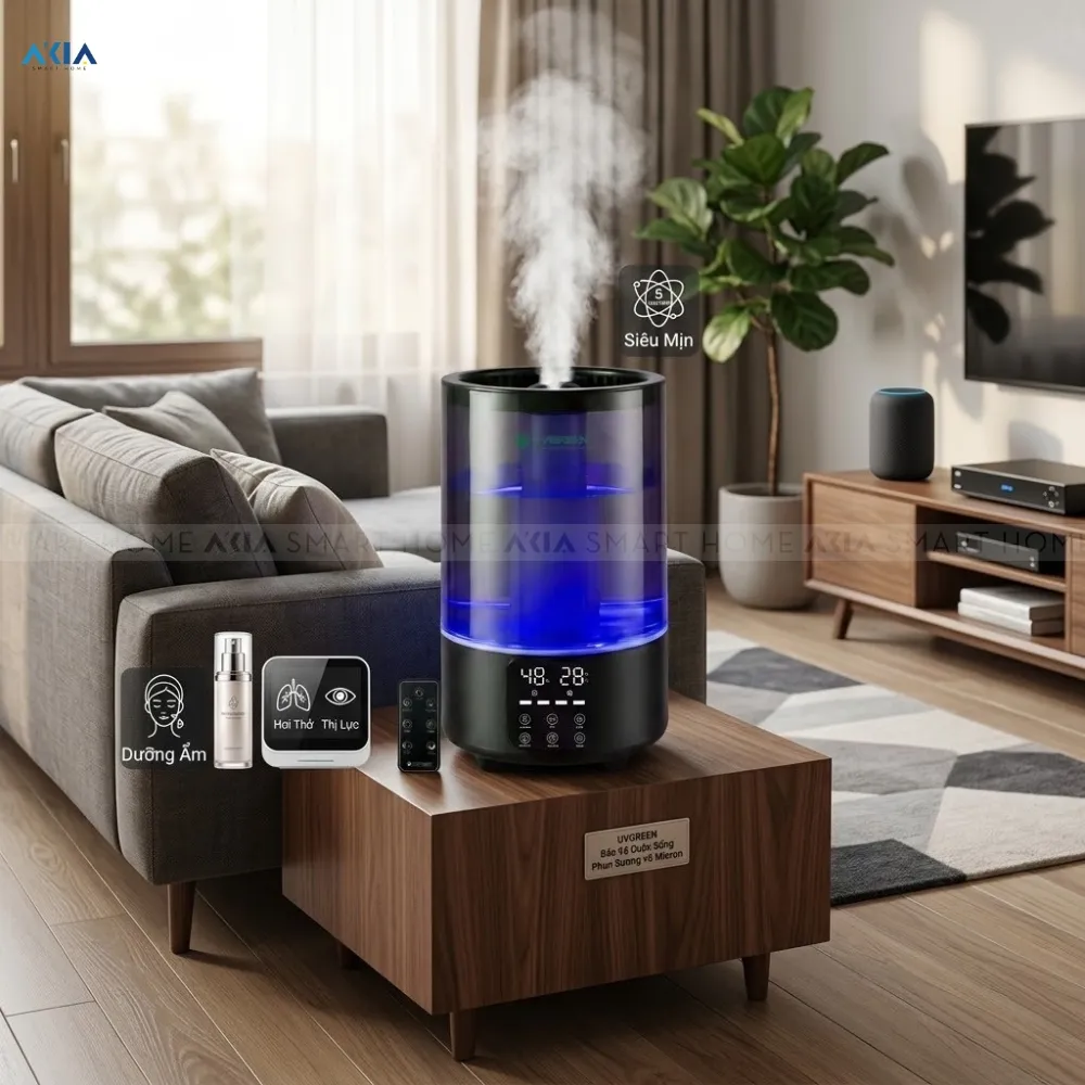 Máy Tạo Ẩm Uvgreen Kh200Eb 5 Máy Tạo Ẩm Uvgreen Kh200Eb - Akia Smart Home
