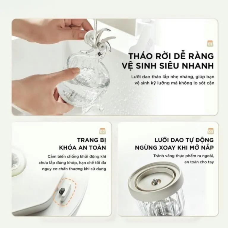 Máy xay ăn dặm 0.3L Bear CD-5H02D24 | AKIA