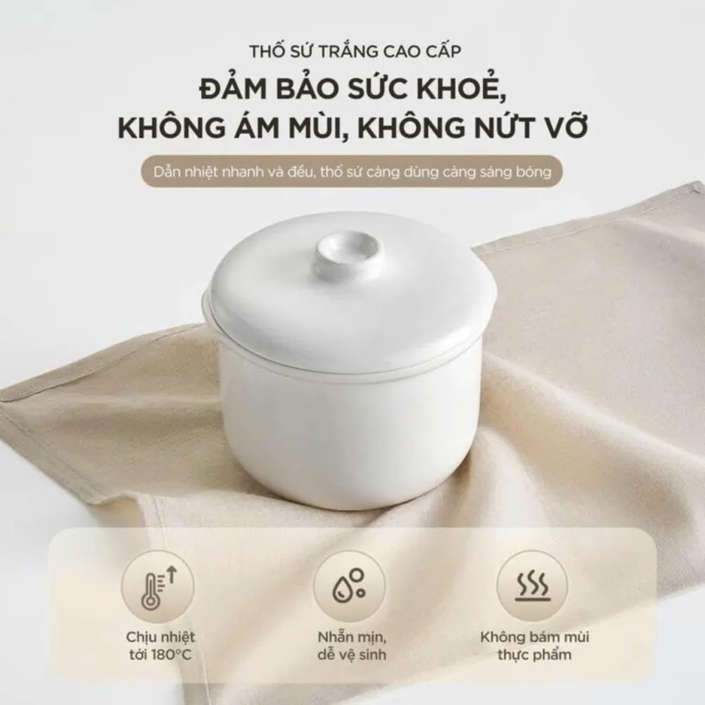 Nồi Nấu Chậm 0.8L Bear Est-085Dh 31 Nồi Nấu Chậm 0.8L Bear Est-085Dh - Akia Smart Home