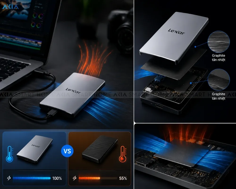 Ổ Cứng Lexar Es3 Ssd 1Tb Usb Gen2 Portable Ssd External Solid 15 Ổ Cứng Lexar Es3 Ssd 1Tb Usb Gen2 Portable Ssd External Solid - Akia Smart Home