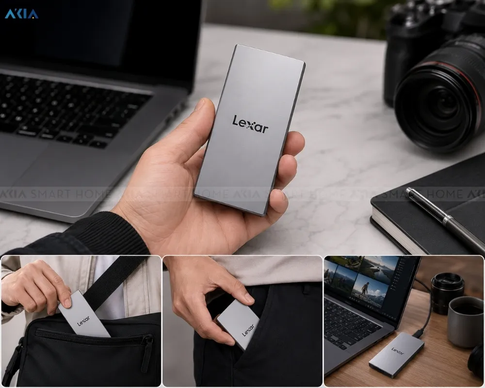 Ổ Cứng Lexar Es3 Ssd 1Tb Usb Gen2 Portable Ssd External Solid 14 Ổ Cứng Lexar Es3 Ssd 1Tb Usb Gen2 Portable Ssd External Solid - Akia Smart Home