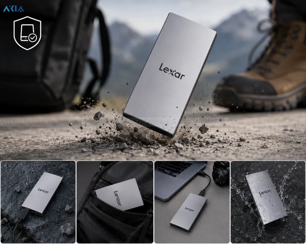 Ổ Cứng Lexar Es3 Ssd 1Tb Usb Gen2 Portable Ssd External Solid 16 Ổ Cứng Lexar Es3 Ssd 1Tb Usb Gen2 Portable Ssd External Solid - Akia Smart Home