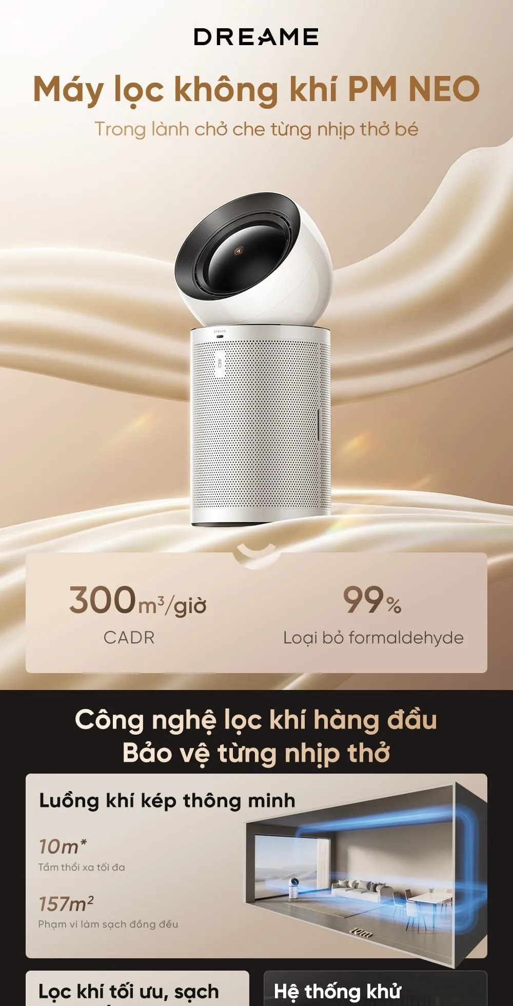 Máy Lọc Không Khí Dreame Pm Neo 17 Máy Lọc Không Khí Dreame Pm Neo - Akia Smart Home