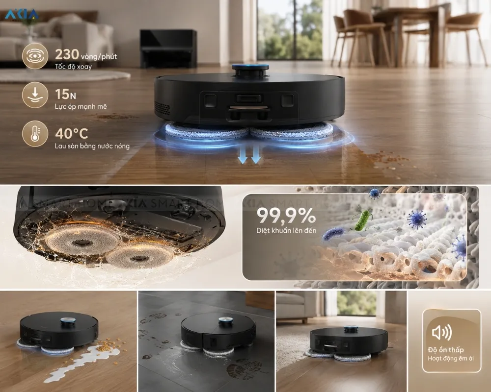 Robot Hút Bụi Lau Nhà Dreame X60 Master 19 Robot Hút Bụi Lau Nhà Dreame X60 Master - Akia Smart Home