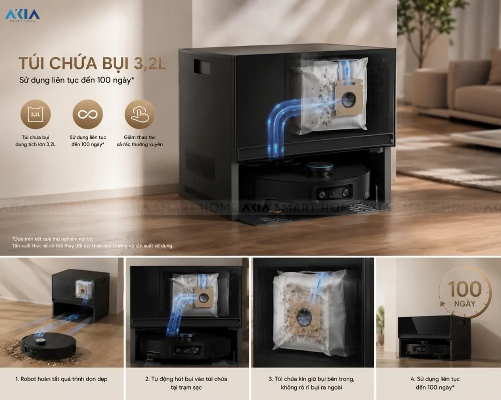 Robot Hút Bụi Lau Nhà Dreame X60 Master 21 Robot Hút Bụi Lau Nhà Dreame X60 Master - Akia Smart Home