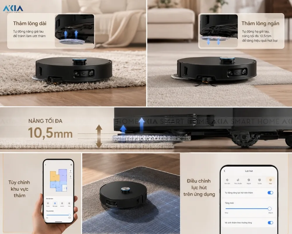 Robot Hút Bụi Lau Nhà Dreame X60 Master 22 Robot Hút Bụi Lau Nhà Dreame X60 Master - Akia Smart Home