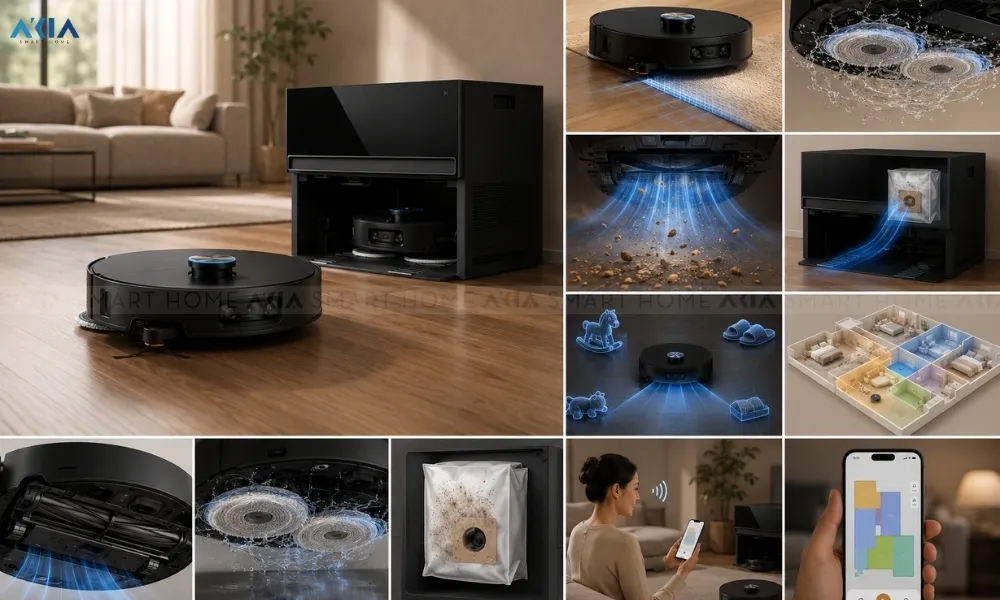 Robot Hút Bụi Lau Nhà Dreame X60 Master 24 Robot Hút Bụi Lau Nhà Dreame X60 Master - Akia Smart Home