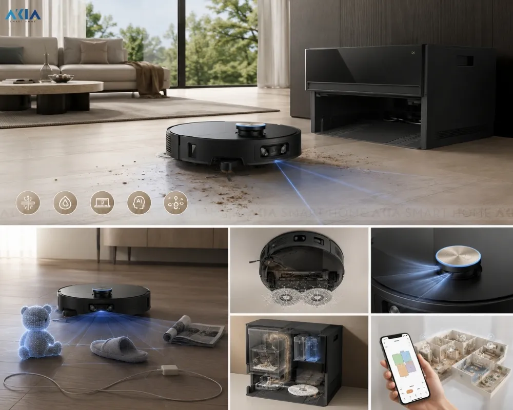 Robot Hút Bụi Lau Nhà Dreame X60 Master 13 Robot Hút Bụi Lau Nhà Dreame X60 Master - Akia Smart Home