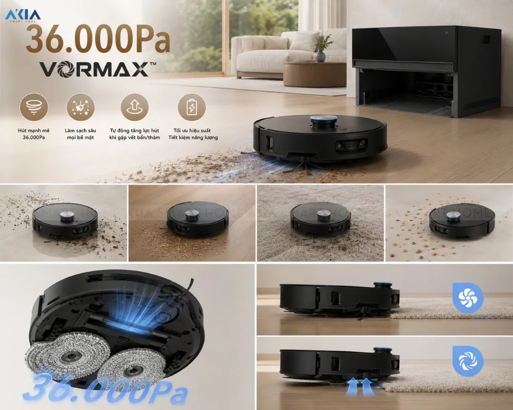 Robot Hút Bụi Lau Nhà Dreame X60 Master 15 Robot Hút Bụi Lau Nhà Dreame X60 Master - Akia Smart Home