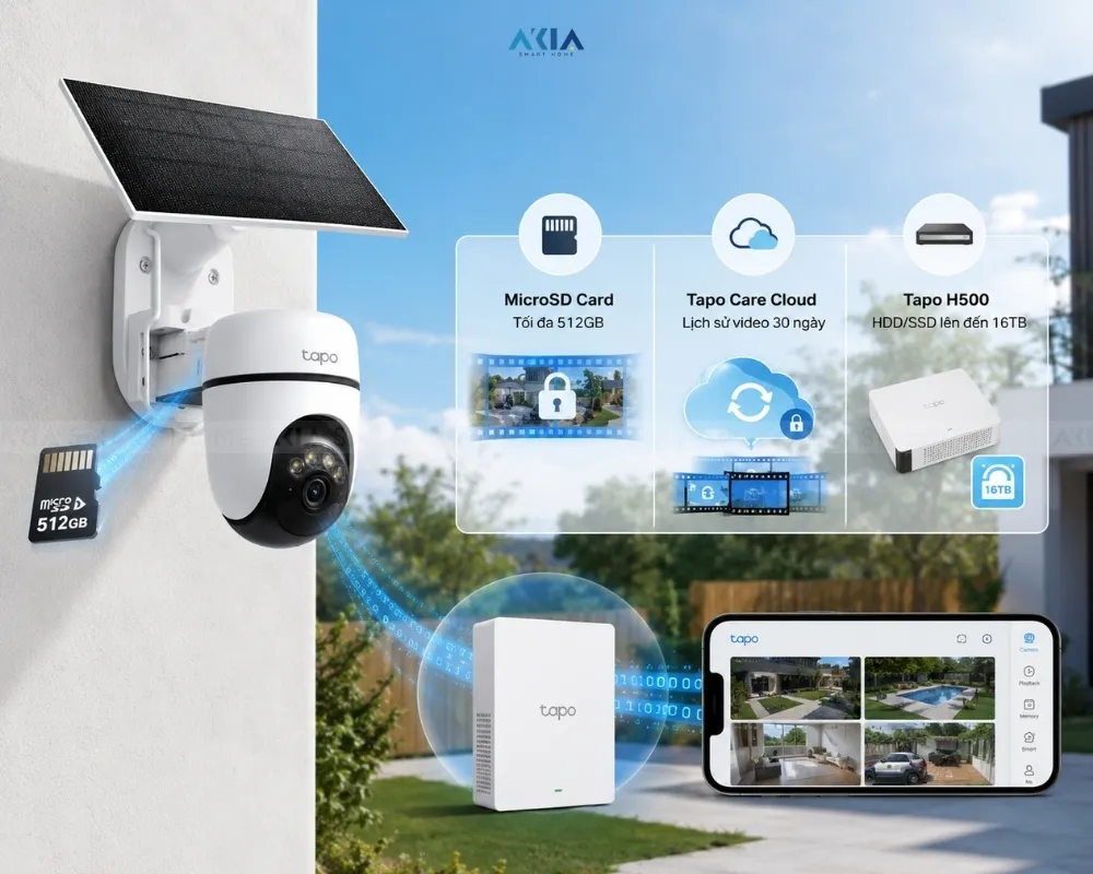Camera An Ninh Quay Quét Năng Lượng Mặt Trời Tapo C610 Kit 12 Camera An Ninh Quay Quét Năng Lượng Mặt Trời Tapo C610 Kit - Akia Smart Home